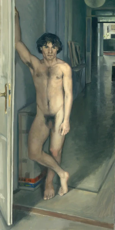 Sergi in the hallway