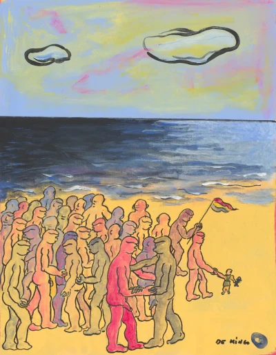 Multitud en la playa