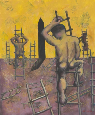 Personajes y obelisco