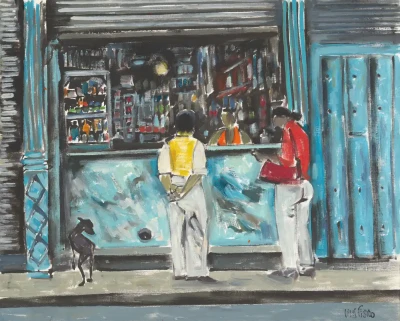 Print de aluminio de "Barra en La Habana"