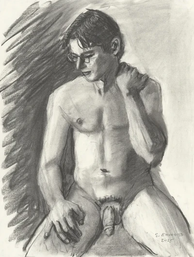 A boy who wears glasses