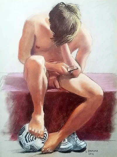 Print de aluminio de "Matt on break"