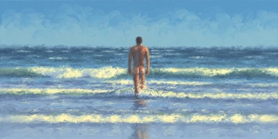 Hazy Day at the Beach