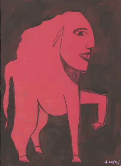 Print de Aluminio de "Print de "Cabeza hombre cuerpo toro""