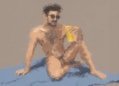 Emiliano with lemonade