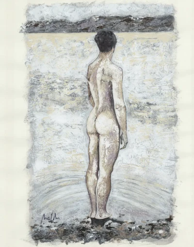 On the shore of the lake