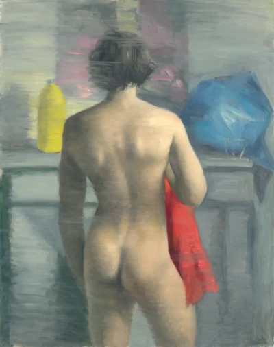 Felix with red towel