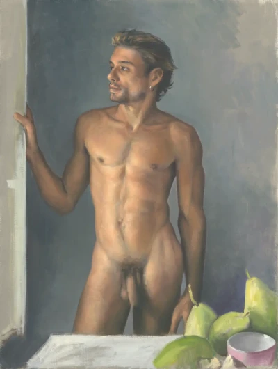 Nude with still life