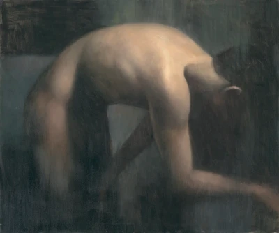 Print de aluminio de "Felix, bending over"