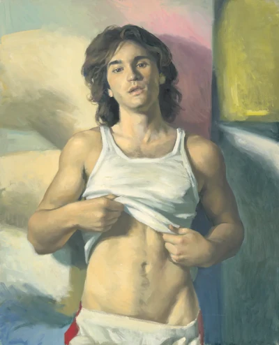 Sergi in white singlet