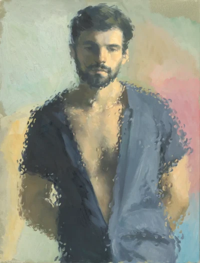 Bernardo with blue shirt