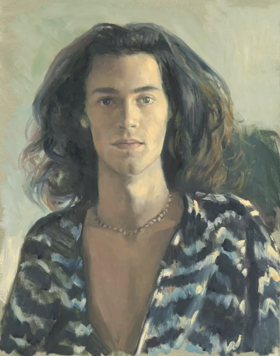 Pol portrait in patterned shirt