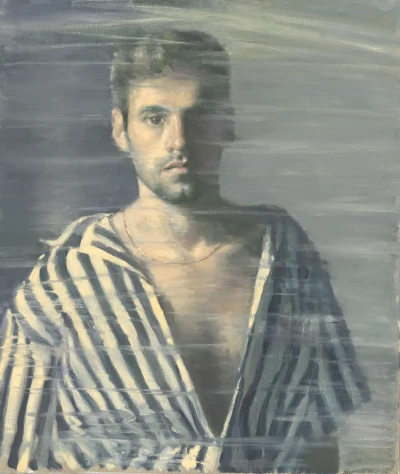 Bernardo with striped shirt