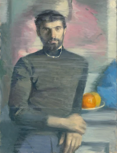 Bernardo with black sweater